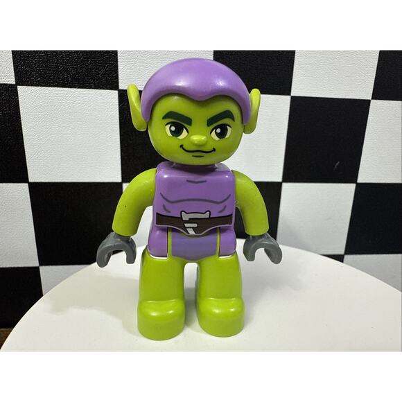 LEGO DUPLO Green Goblin Villain Figure Purple Outfit Spider-Man Classic Minifig - Picture 1 of 5
